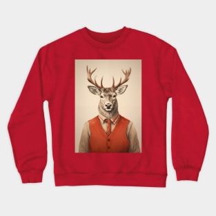 Reindeer Portrait Crewneck Sweatshirt